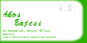 akos bajcsi business card